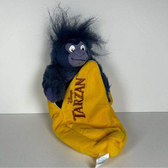 Tarzan Going Bananas Terk Turk Plush Gorilla Ape Applause 8"  Disney Stuffy - Picture 1 of 7